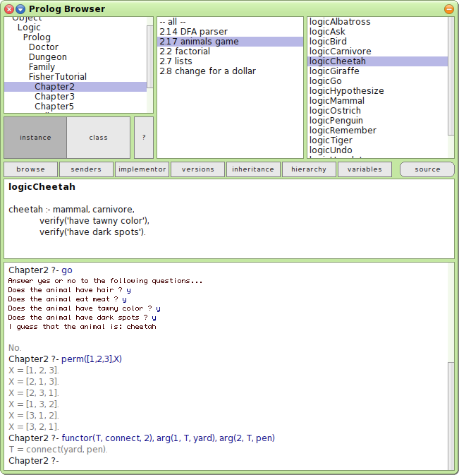 Prolog adventure game source code Prolog adventure game source code